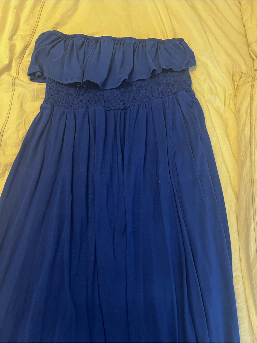 Stunning cobalt blue strapless maxi dress, Torrid 3